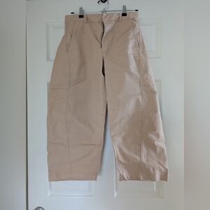 Maeve | Women's Tan Chino Barrel Pants